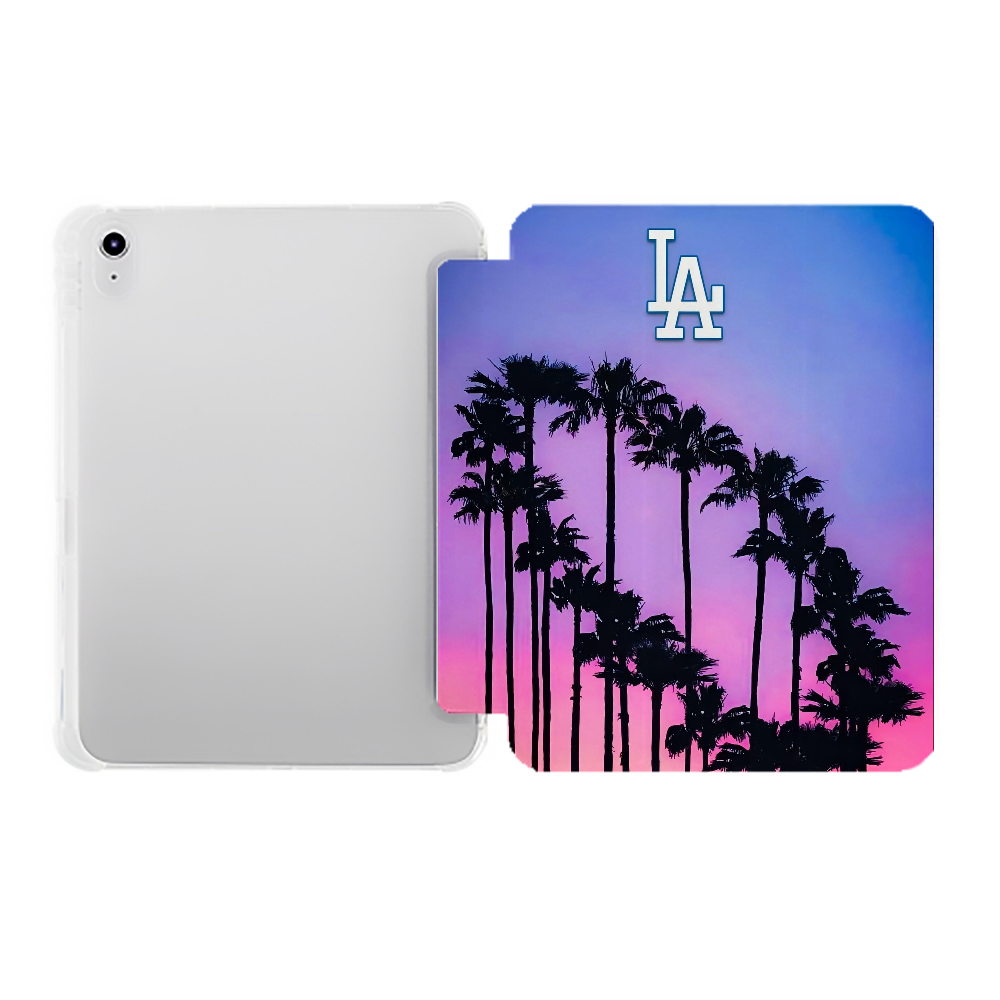  Premium Tri-Fold PU Leather & Silicone IPad Case With Pencil Slot – Fits 9.5,10.5,10.9 – Adjustable Stand, Slim, Protective